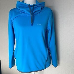 EDDIE BAUER WOMENS FREEHEAT COWL-NECK PULLOVER.